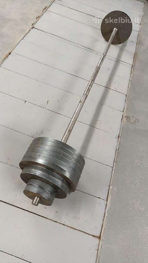Stanga 152kg, hanteliai 2x74kg - nuotraukos Nr. 2