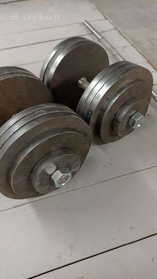 Stanga 152kg, hanteliai 2x74kg - nuotraukos Nr. 4