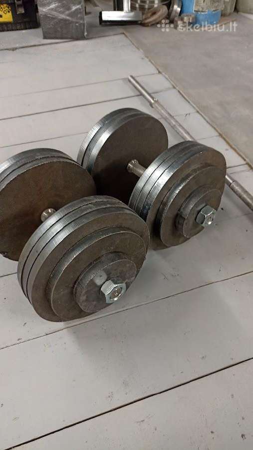 Stanga 152kg, hanteliai 2x74kg - nuotraukos Nr. 5