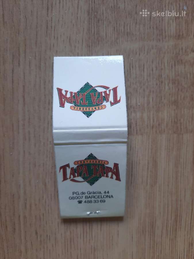 14.3 Degtukų dėžutė Cervesia Tapa Tapa - nuotraukos Nr. 3