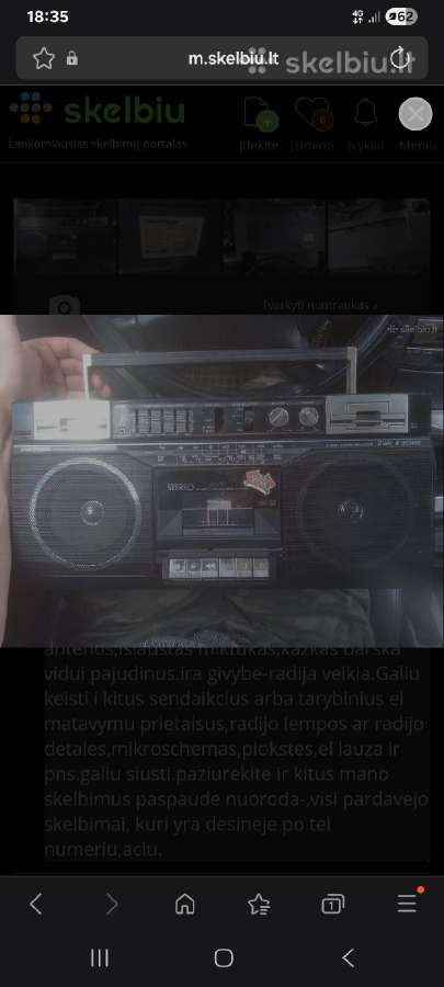 Magnetolos ir boomboxai ir pns. - nuotraukos Nr. 17