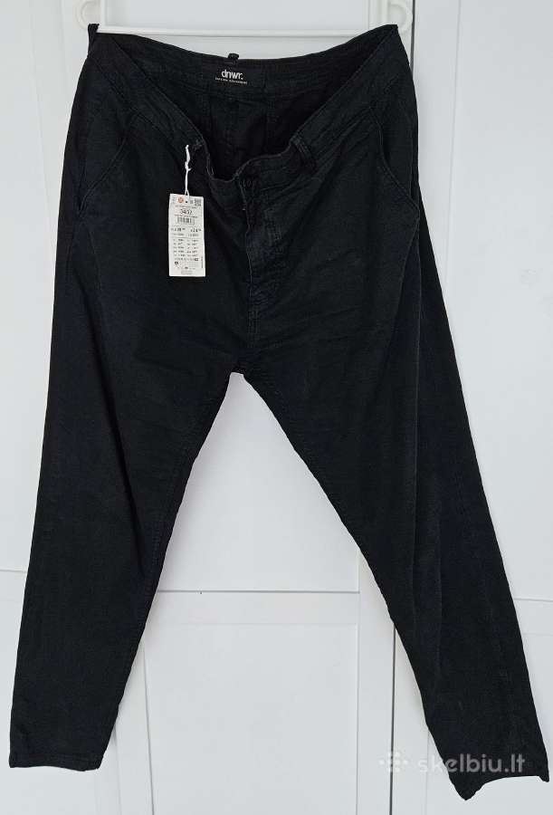 Kelnės Chino Zara Dydis 46 Spalva Juoda ir Mėlyna