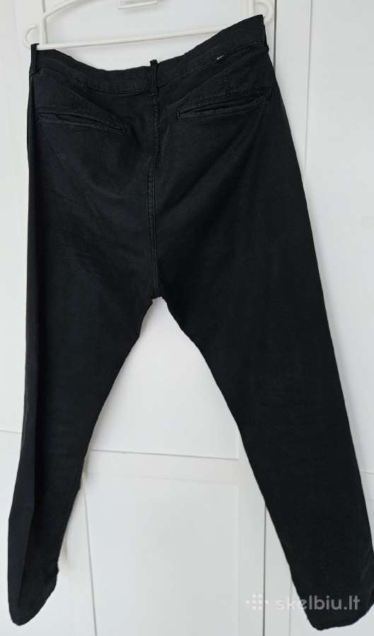 Kelnės Chino Zara Dydis 46 Spalva Juoda ir Mėlyna - nuotraukos Nr. 2
