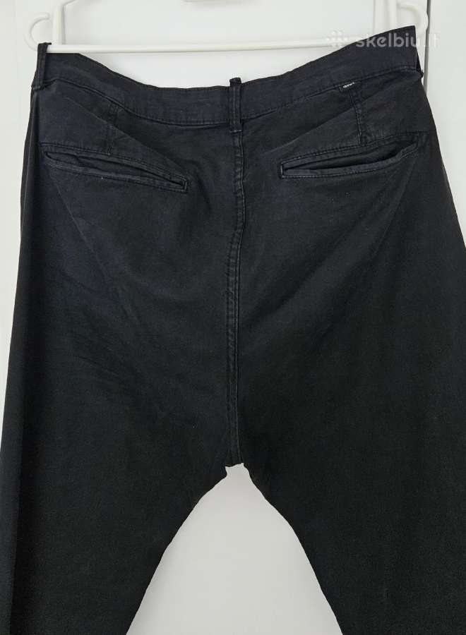Kelnės Chino Zara Dydis 46 Spalva Juoda ir Mėlyna - nuotraukos Nr. 3