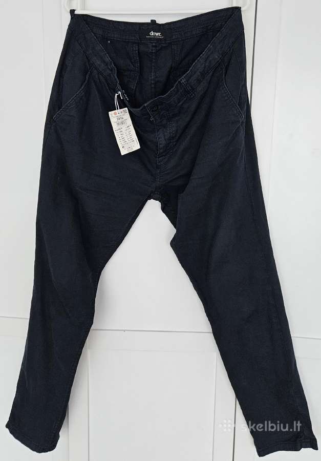Kelnės Chino Zara Dydis 46 Spalva Juoda ir Mėlyna - nuotraukos Nr. 6