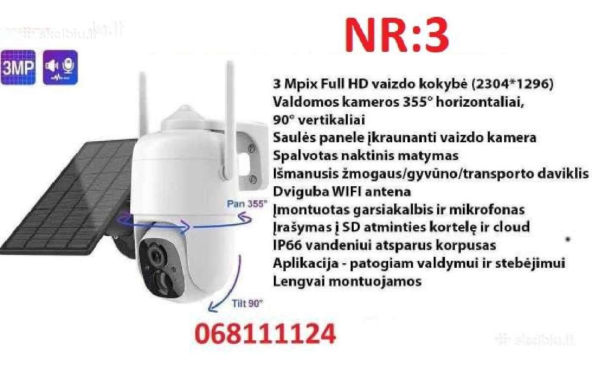 4G WiFi Vaizdo kameros, 1-8 vnt. kameru komplektai - nuotraukos Nr. 4