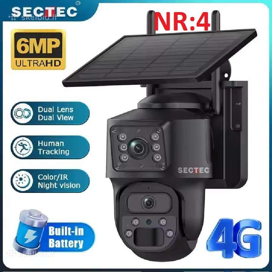 4G WiFi Vaizdo kameros, 1-8 vnt. kameru komplektai - nuotraukos Nr. 5