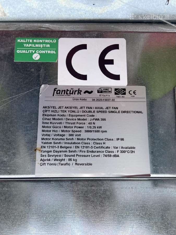 “Fantürk Reaktyvinis Ašinis Ventiliatorius - nuotraukos Nr. 4