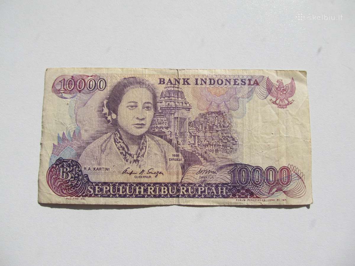 10 000 rupiju , Indonezija , 1985