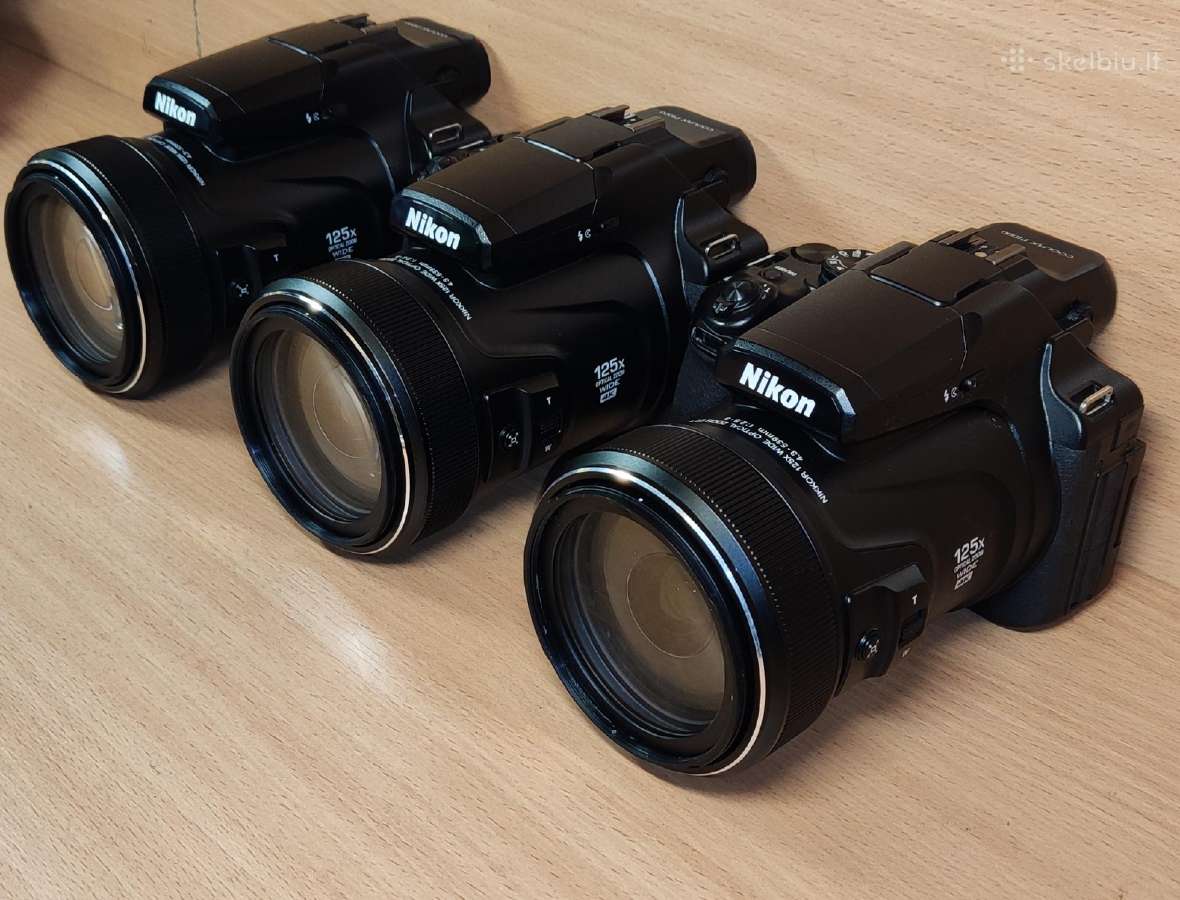 Nikon Coolpix P1000 - 125x Zoom - 6mėn. garantija