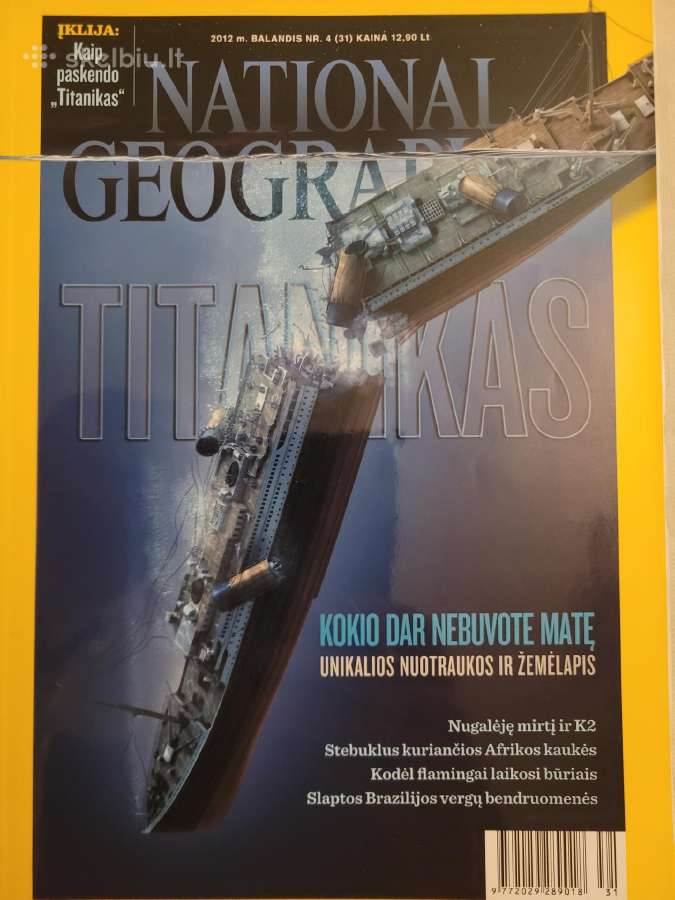 Žurnalai National Geographic Lietuva 2011 2012 - nuotraukos Nr. 2