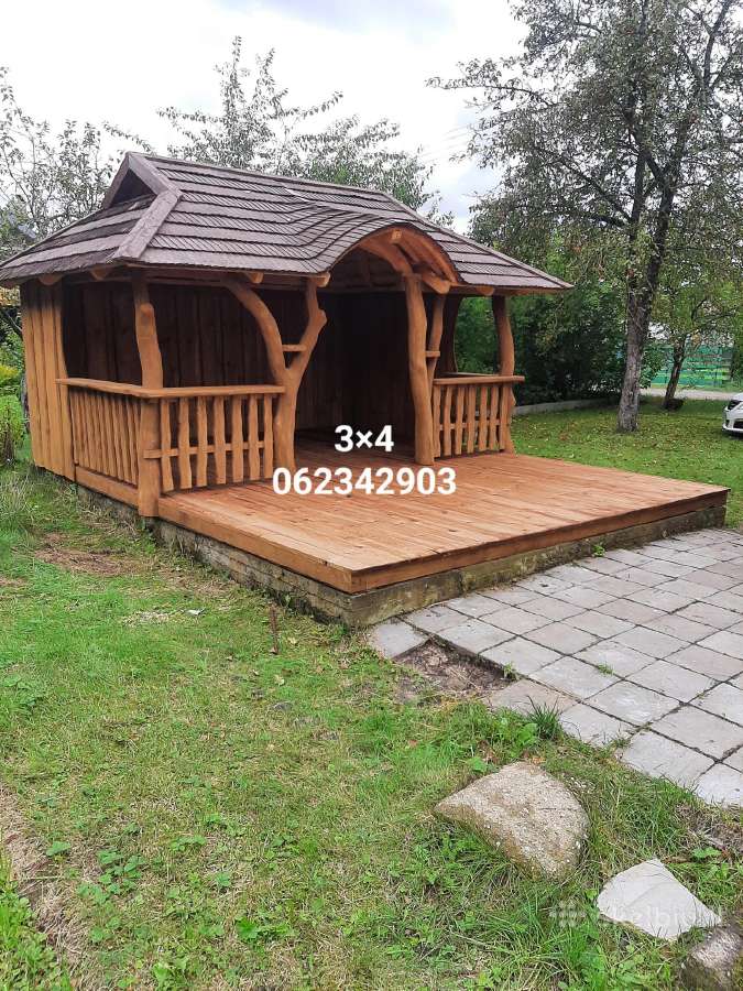 Pavėsinė ,šulinio apdaila. - nuotraukos Nr. 14