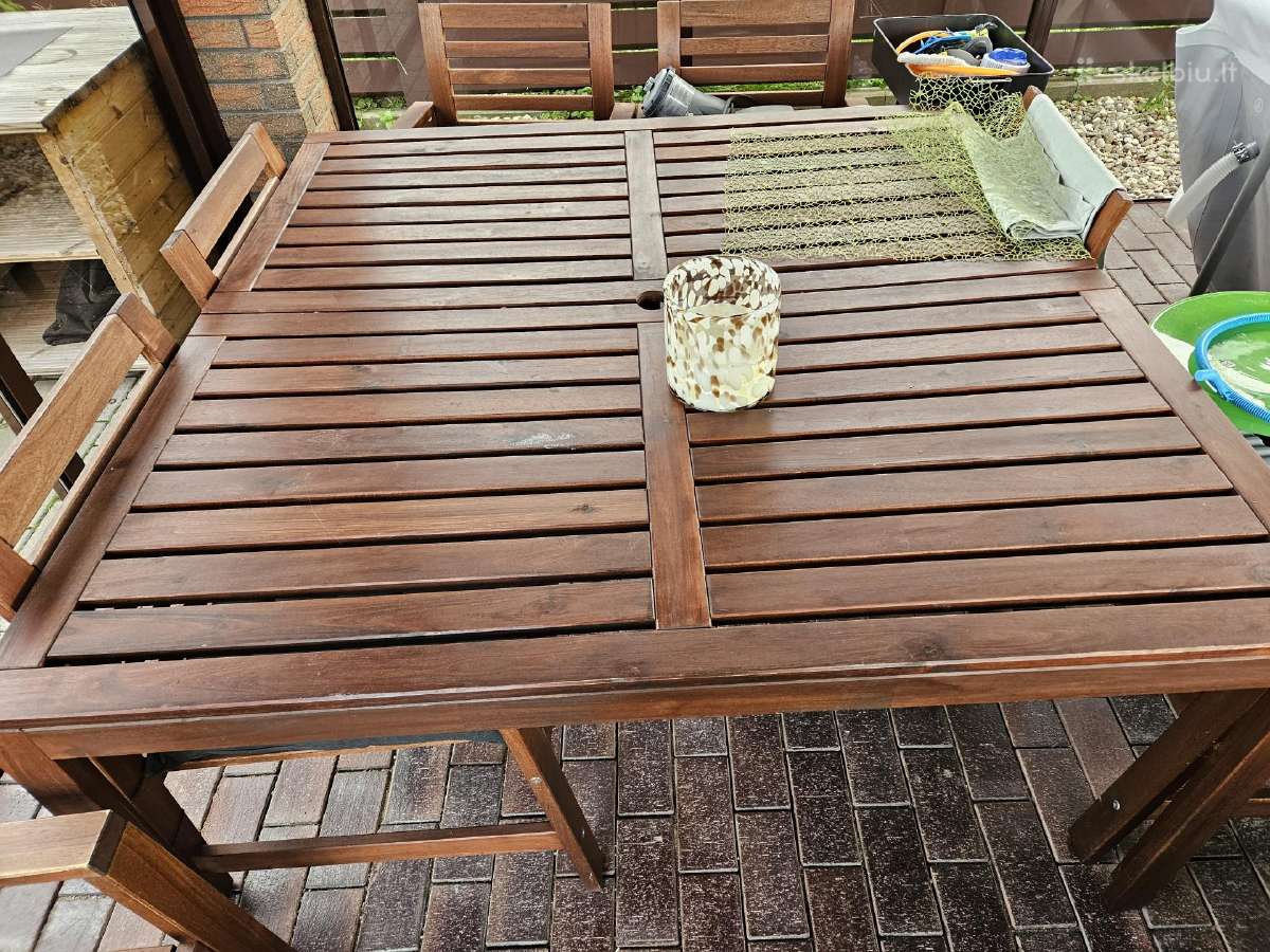 Mediniai Lauko Baldai iš Ikea - nuotraukos Nr. 2