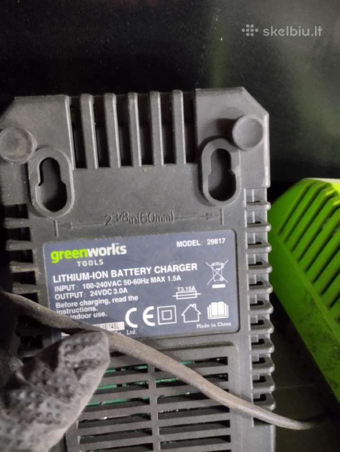 Akumuliatoriaus pakrovėjas greenworks .meec - nuotraukos Nr. 4