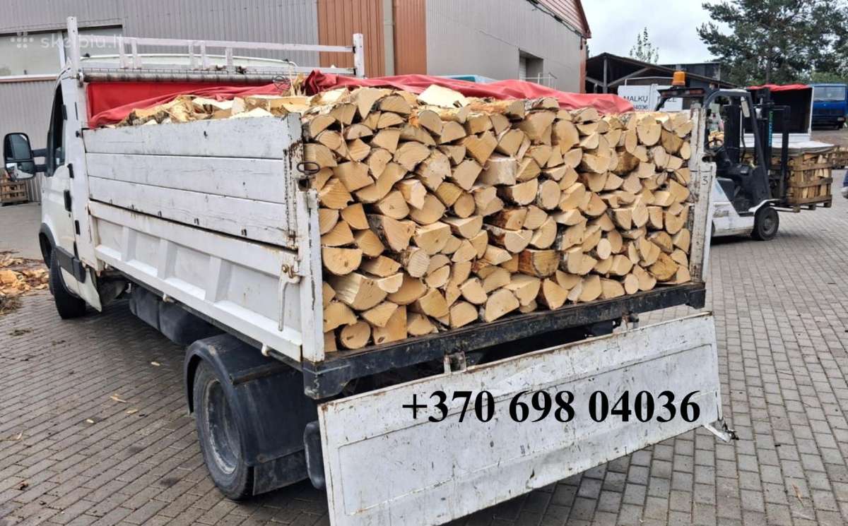 +370 698 04036 Visiškai Sausos Lapuočių Malkos