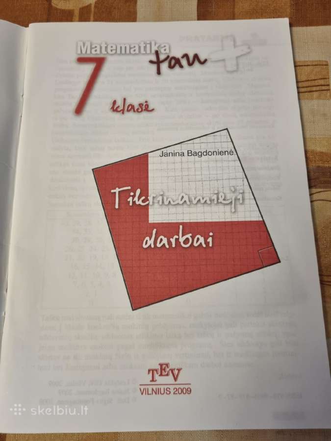 Matematika tau + 7 klasė - nuotraukos Nr. 2