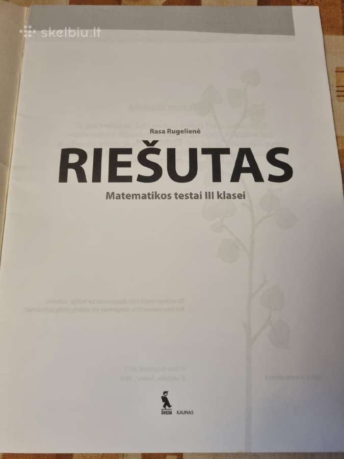 Riešutas Matematikos testai 3 klasė - nuotraukos Nr. 2