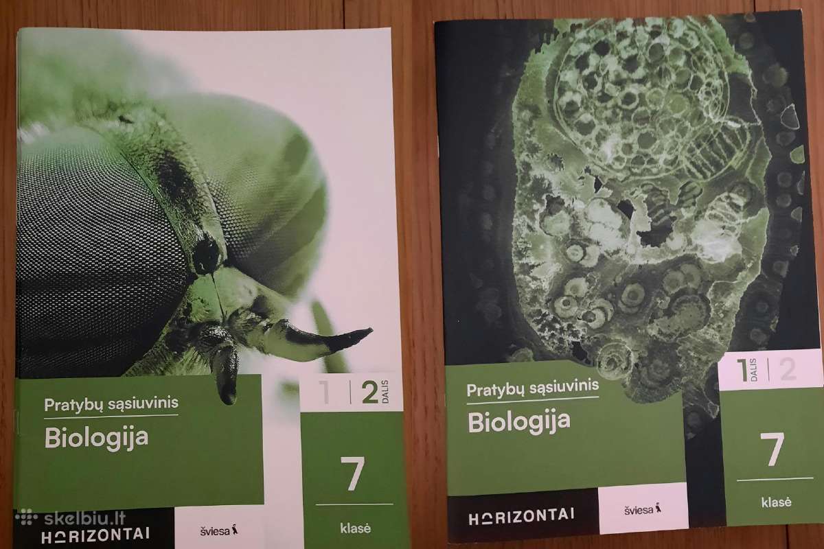 Biologija. Pratybų sąsiuvinis 7 klasei, 1 ir 2 d.