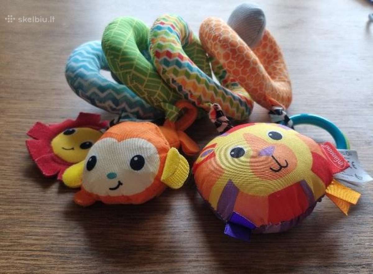 Sensorinis kūdikio žaislas - "Liūtukas ir kiti"