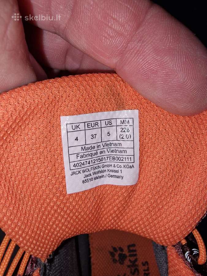 Jack Wolfskin moteriški žygio batai. 37 dydis - nuotraukos Nr. 6