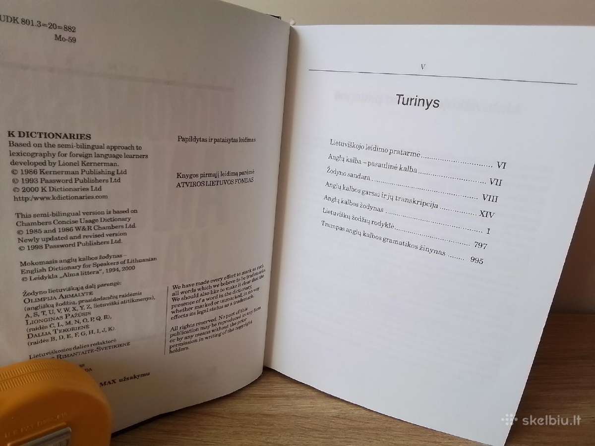 Anglų kalbos žodynas - nuotraukos Nr. 4