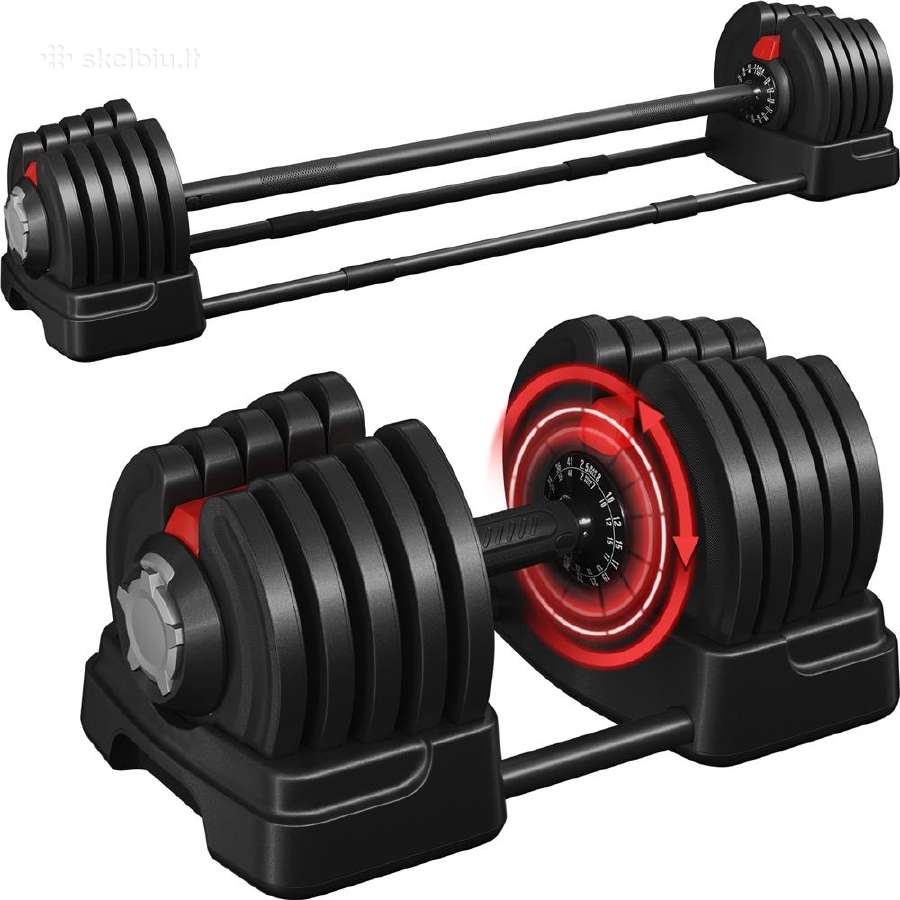 Reguliuojamas hantelis / štanga 2 - 41kg - nuotraukos Nr. 5