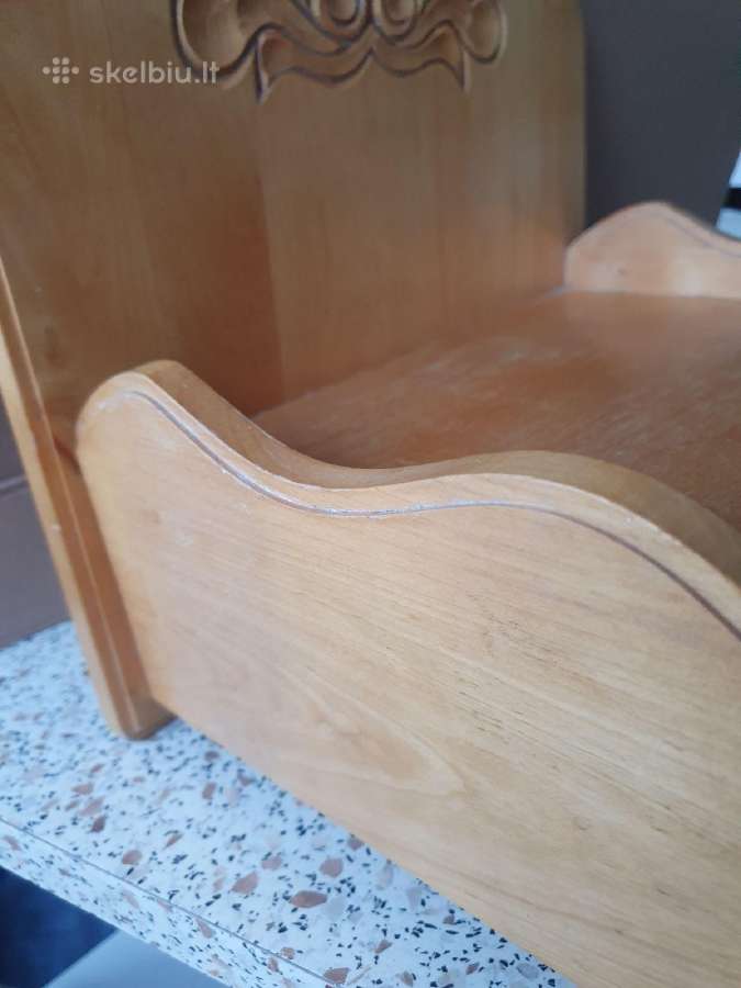 Medinė lentyna šviestuvui ar telefonui - nuotraukos Nr. 4
