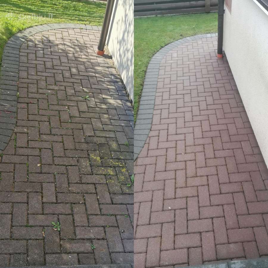 Profesionalus trinkelių, fasadų ir stogų plovimas - nuotraukos Nr. 9