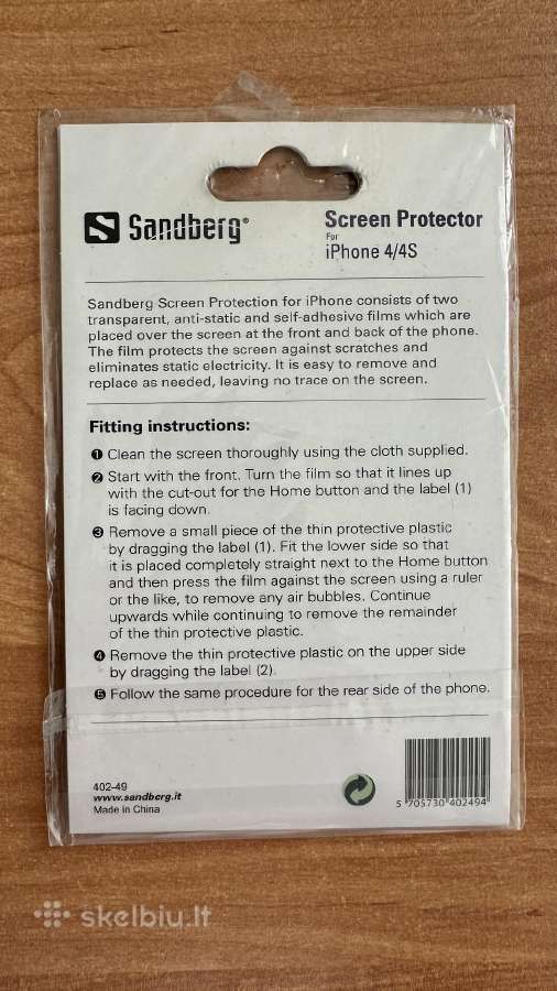 iPhone 4/4S apsauginė plėvelė - nuotraukos Nr. 2
