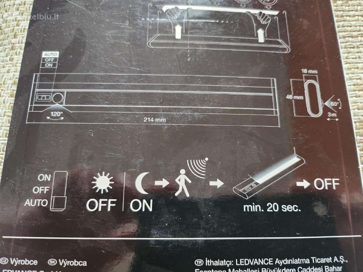 Osram LED mini šviestuvas su judesio davikliu - nuotraukos Nr. 3