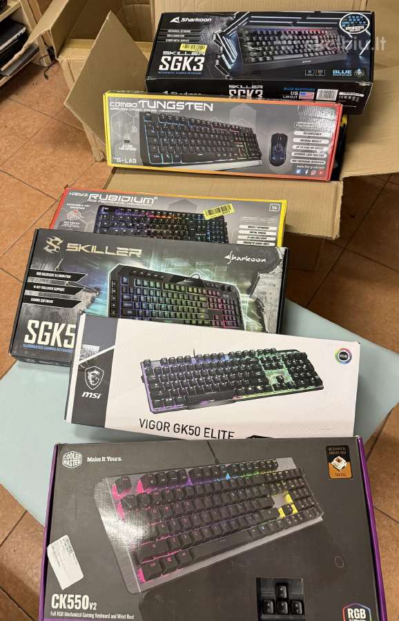 Mechaninės žaidimų klaviatūros pigiau