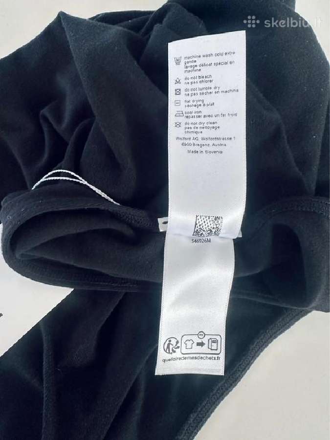 Prabangus juodas Wolford Viscose String Body triko - nuotraukos Nr. 5