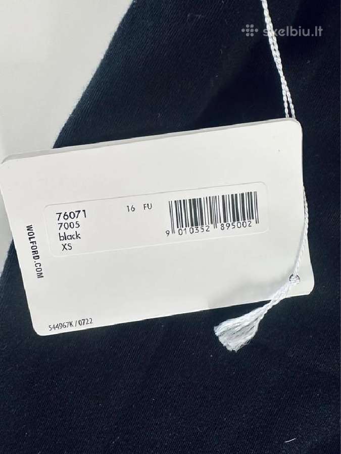 Prabangus juodas Wolford Viscose String Body triko - nuotraukos Nr. 7
