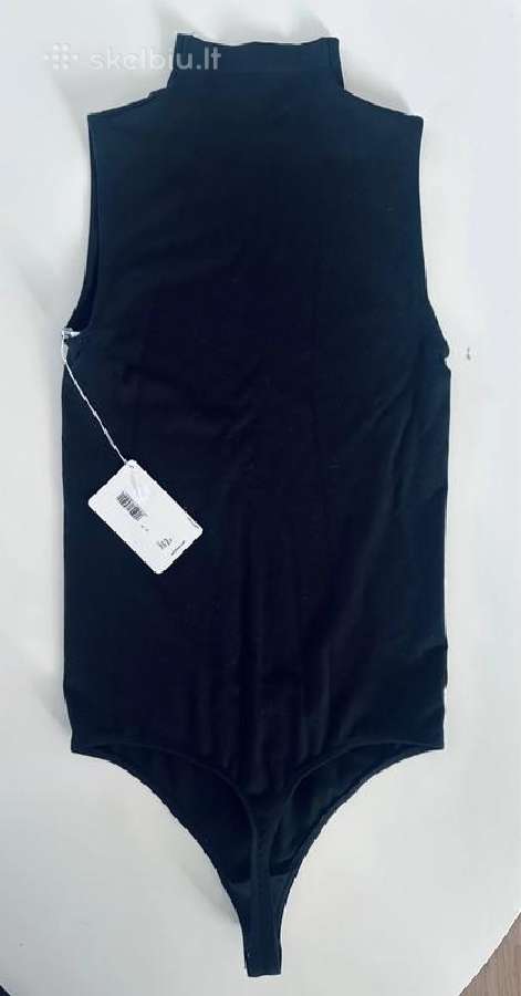 Prabangus juodas Wolford Viscose String Body triko - nuotraukos Nr. 8