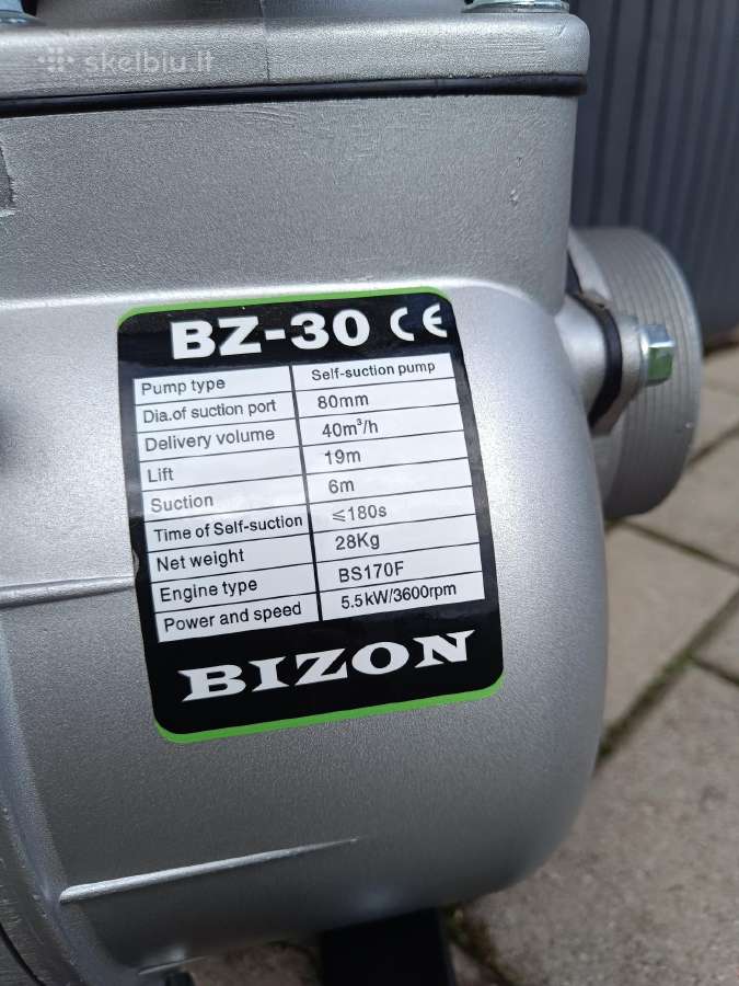Vandens pompa Bizon Bz-30 - nuotraukos Nr. 4