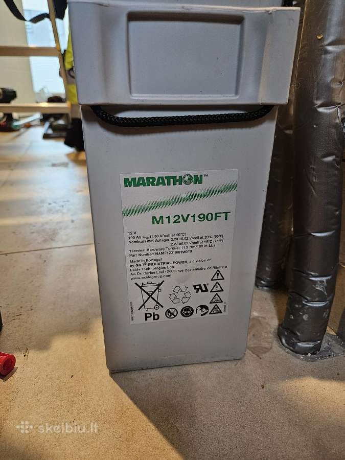 Agm Marathon M12v190 Ft akumuliatorius/baterija