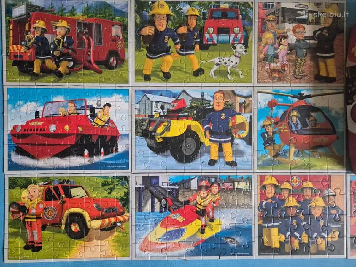 10in1 pūzlės / dėlionės Fireman Sam