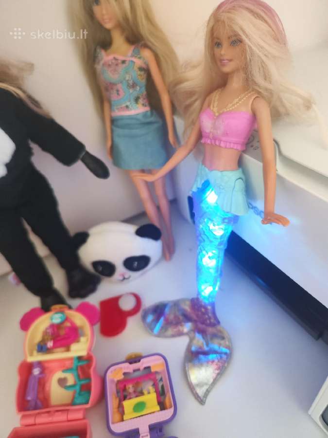 Barbės undinėlės šviečia poly pocket kaina už visk - nuotraukos Nr. 2