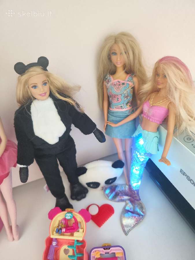 Barbės undinėlės šviečia poly pocket kaina už visk - nuotraukos Nr. 4