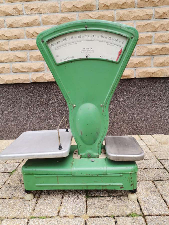 Vintažinės veikiančios prekybinės svarstyklės - nuotraukos Nr. 8