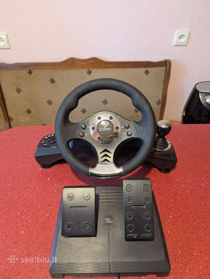 Cobra Gaming vairas + pedalai.