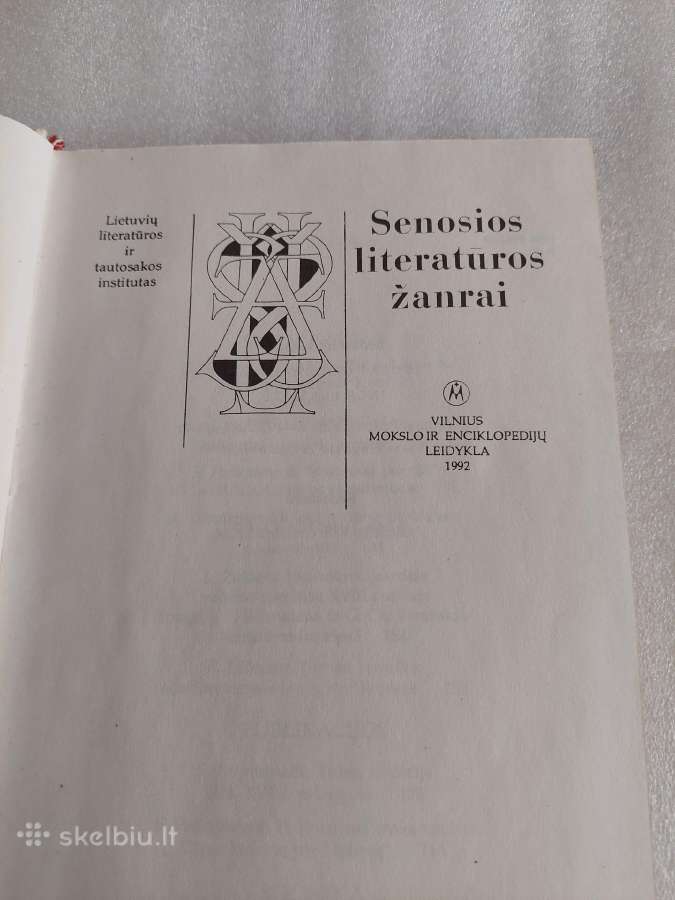 Senosios literatūros žanrai - nuotraukos Nr. 2