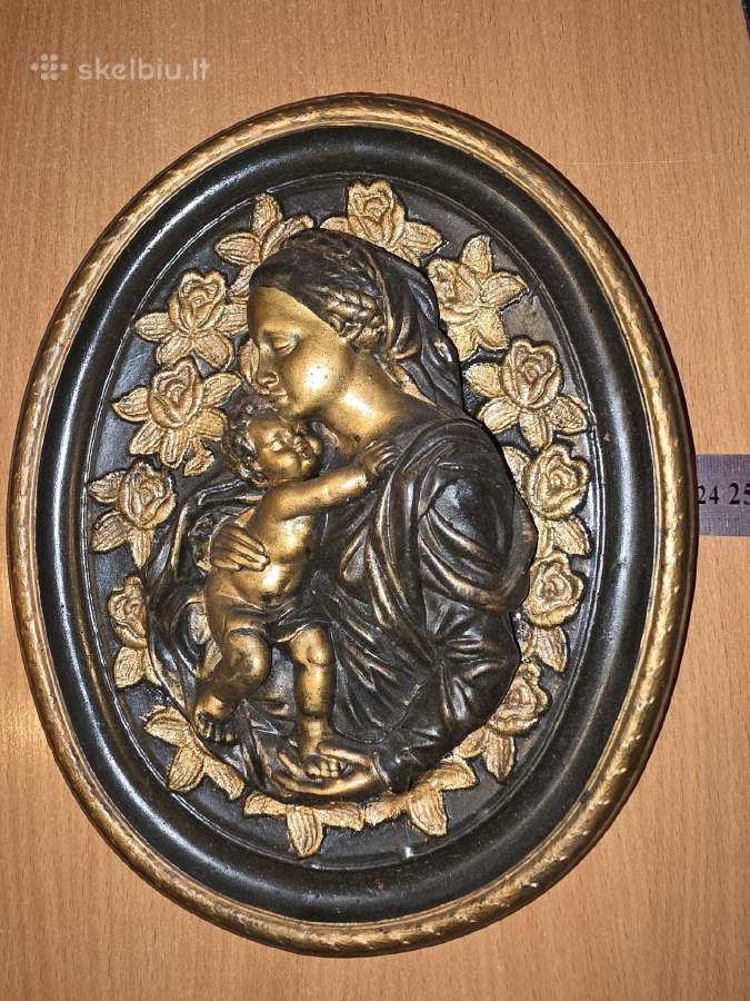 Vintage gipso paveikslas - nuotraukos Nr. 2