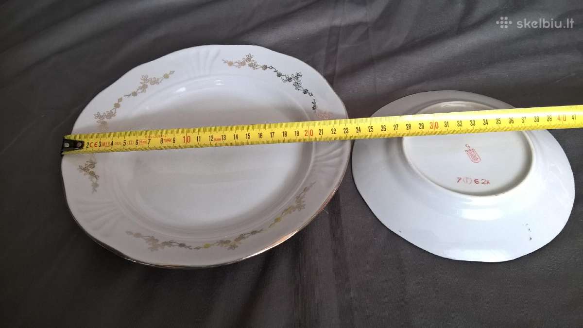 Senos lėkštės 16 ir 23 cm Rygos fabrikas. - nuotraukos Nr. 2