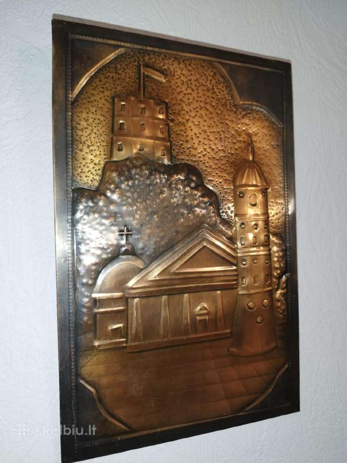 Parduodu metalinį paveikslą Vilnius - nuotraukos Nr. 4