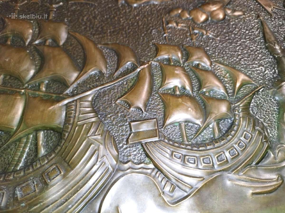 Parduodu metalinį paveikslą Flotilė - nuotraukos Nr. 3