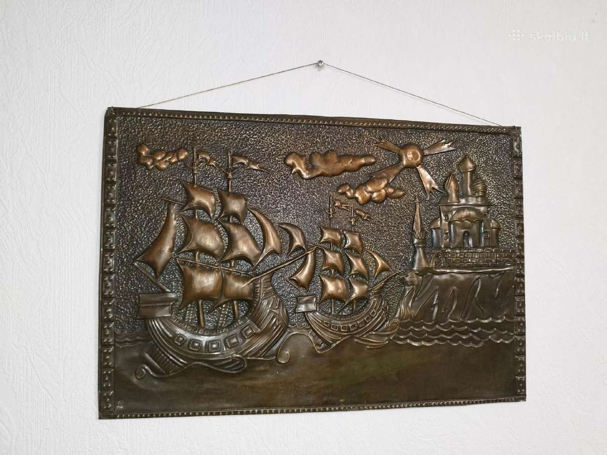 Parduodu metalinį paveikslą Flotilė - nuotraukos Nr. 4