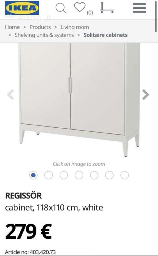Ikea Regissor komoda spinta staliukas - nuotraukos Nr. 3
