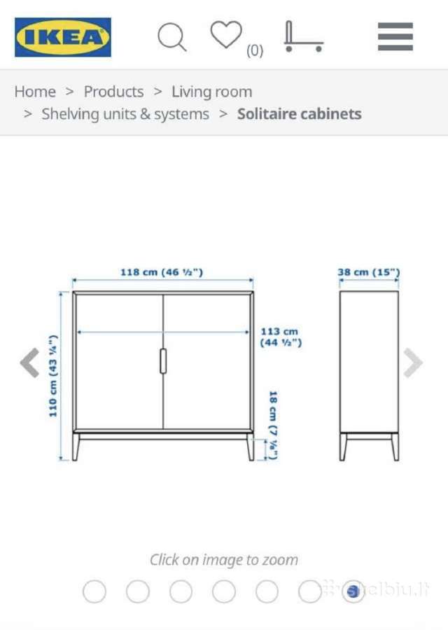 Ikea Regissor komoda spinta staliukas - nuotraukos Nr. 4