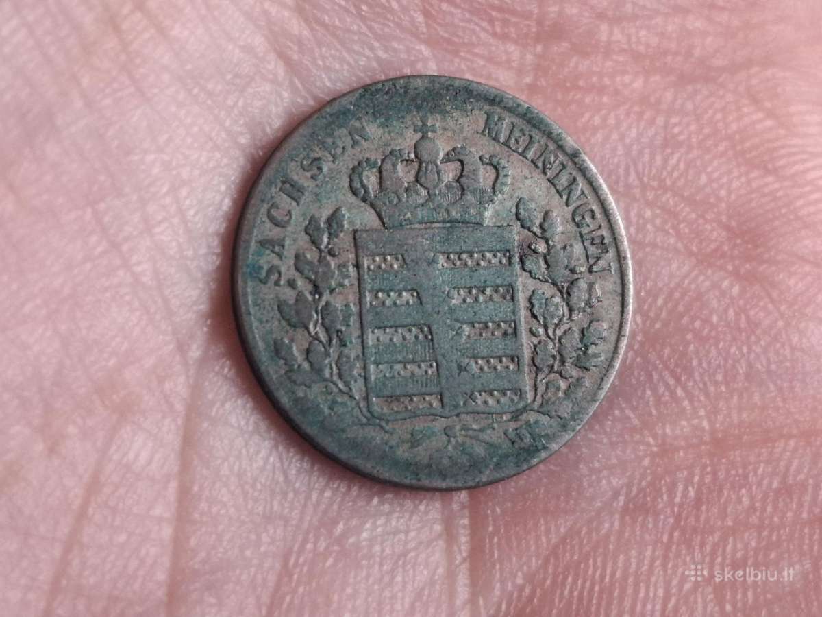 Sachsen - Meiningen 6 kreuzer 1834 sidabras - nuotraukos Nr. 2